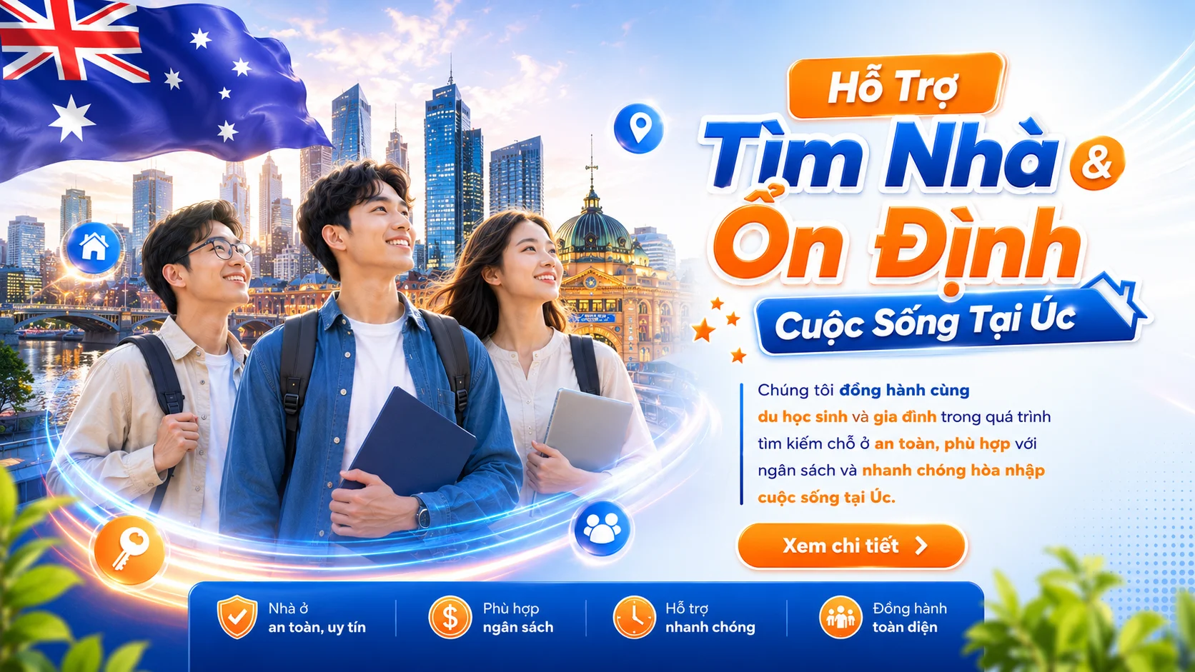 Dịch vụ hỗ trợ du học sinh Leandco